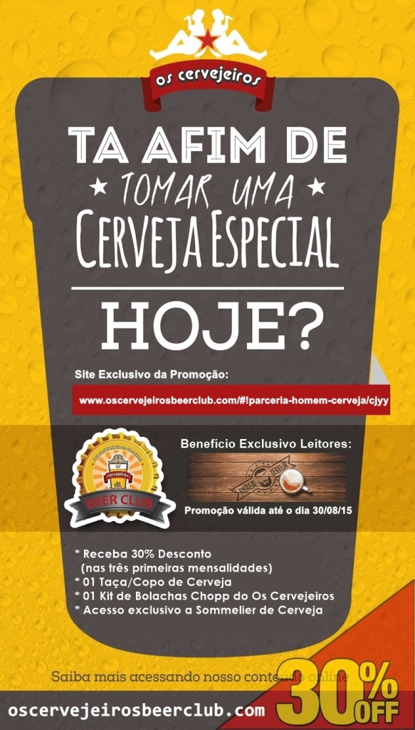 Flyer Parceria (Homem Cerveja)