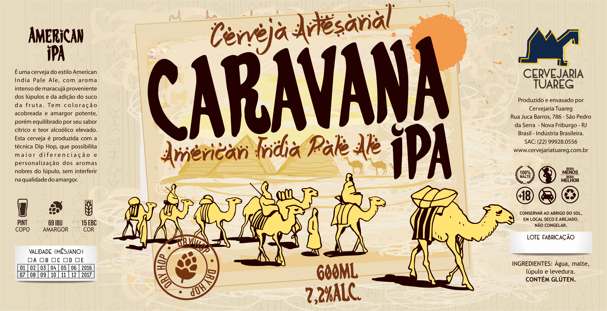 Rótulo CARAVANA IPA