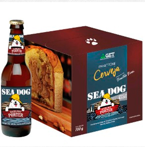Panetone com Cerveja Sea Dog Hazelnut Porter